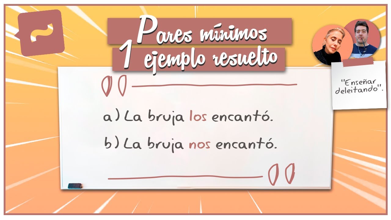 Par mínimo: La bruja los encantó. Vs. La bruja nos encantó. 👉 NGLE | GTG