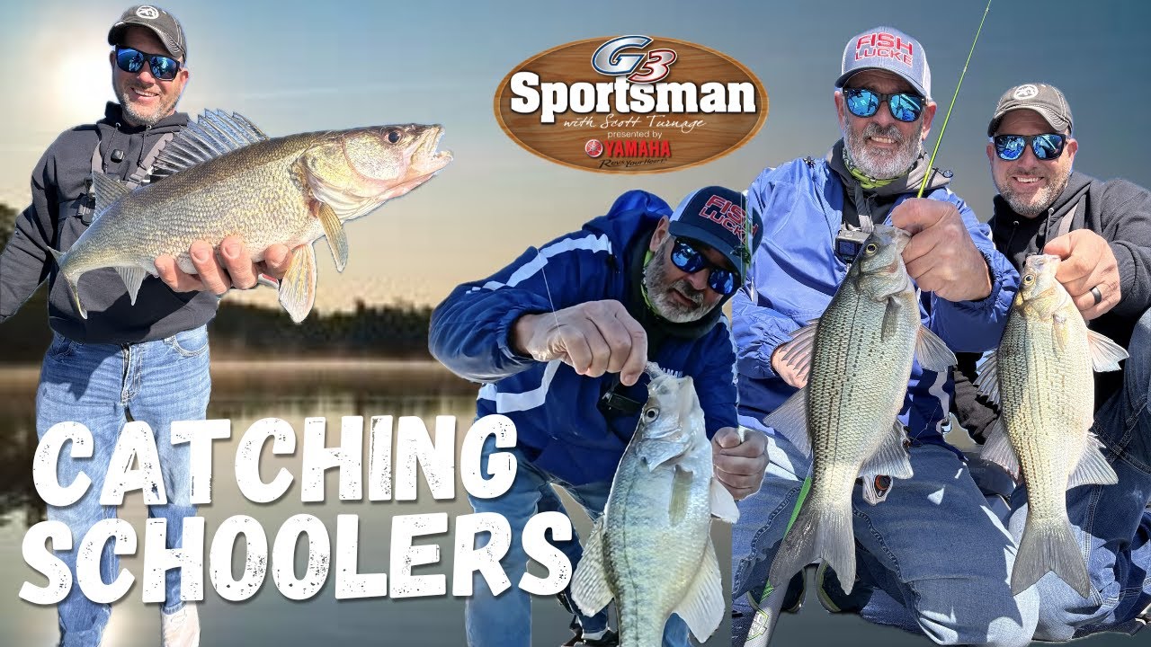 Catching Schoolers. Walleye, White Bass & Crappie