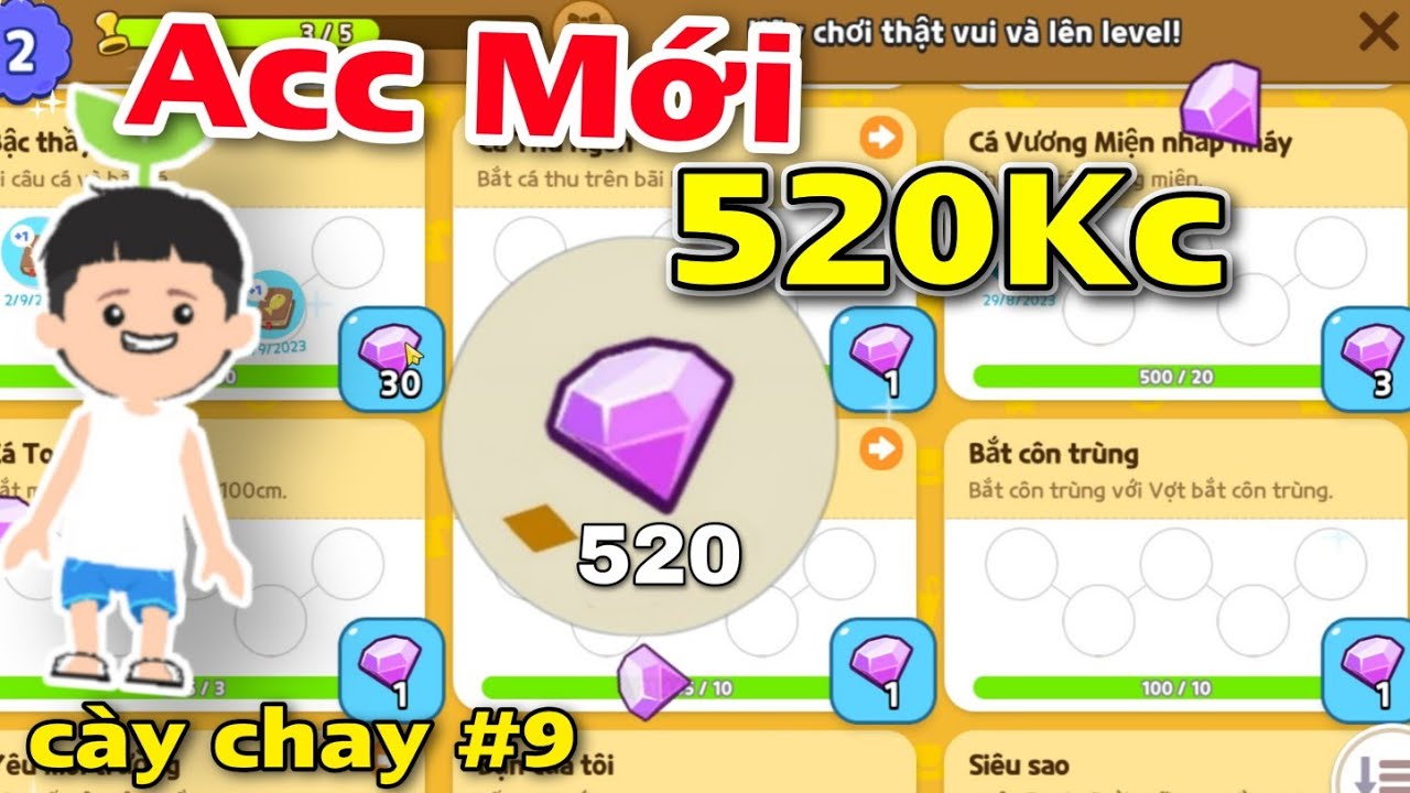 Play Together | Mình Cày Chay Nhận 500 Đá Quý 1 Ngày | Toan Yolo Cày Chay #9