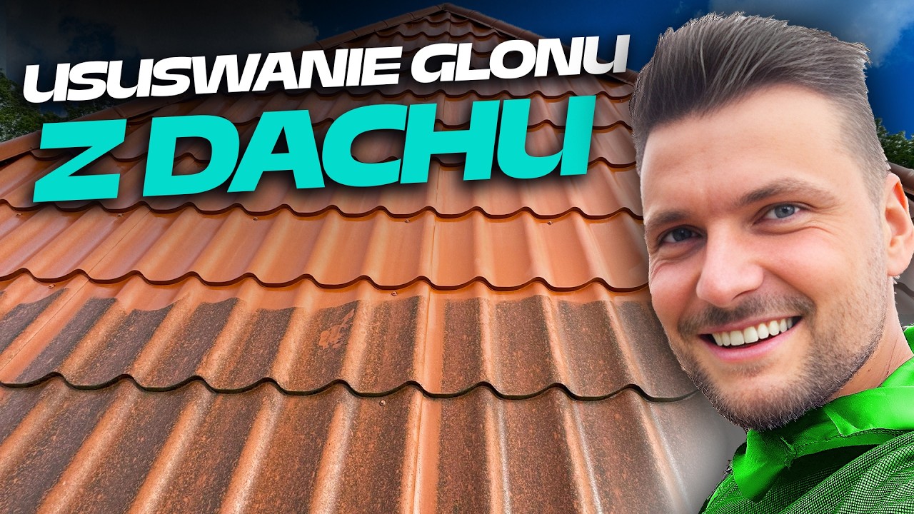 ZAROŚNIĘTY DACH? 🌿 Mycie dachu z mchu robi cuda! | DOMINIK MALUJE