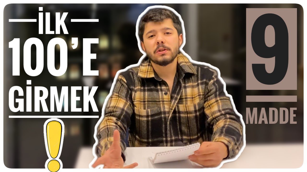 İLK 100 &Ouml;ĞRENCİLERİNİN 9 ORTAK &Ouml;ZELLİĞİ❗️ | #YKS #İLK100 #DERECE