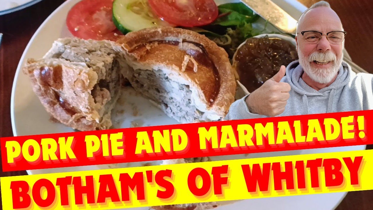 A GREAT PORK PIE @ BOTHAM'S CAFE SKINNER STREET WHITBY NORTH YORKSHIRE.