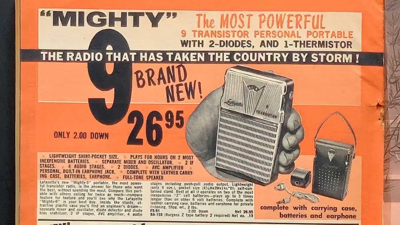 1961 Lafayette Radio Electronics catalog vintage transistor radios, more - collectornet.net