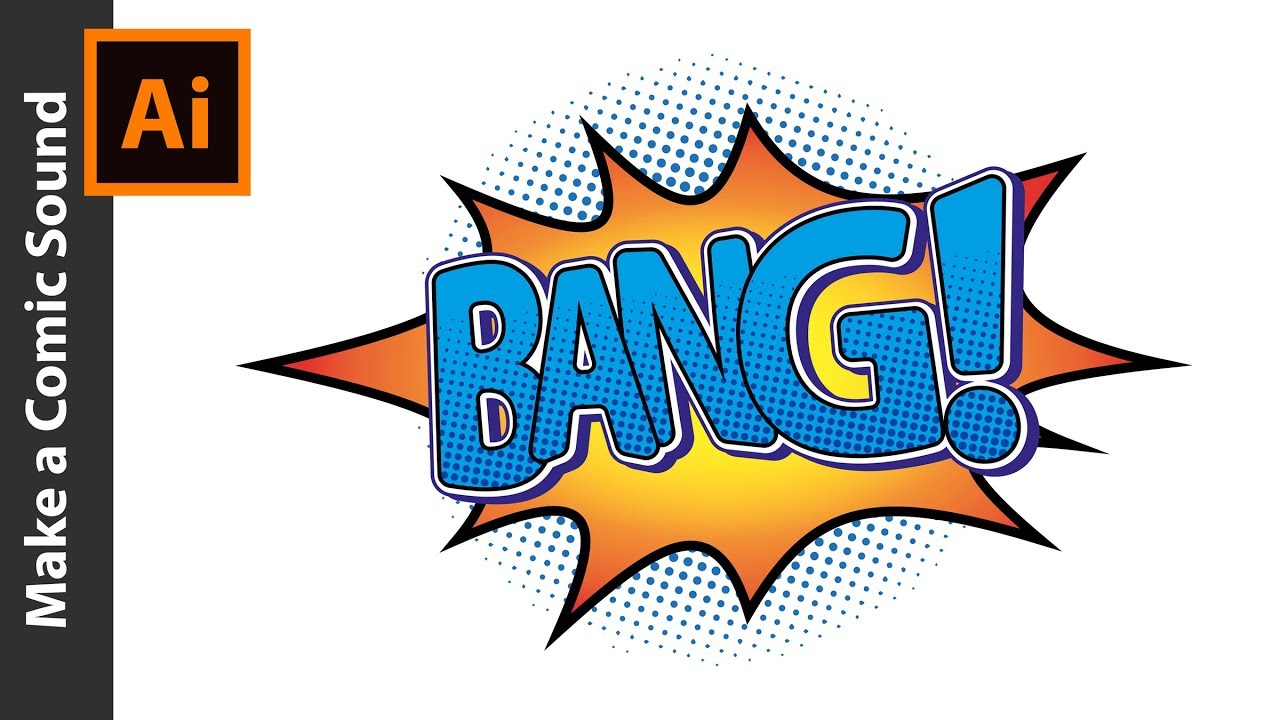How to make a Vector Comic Sound in Adobe Illustrator