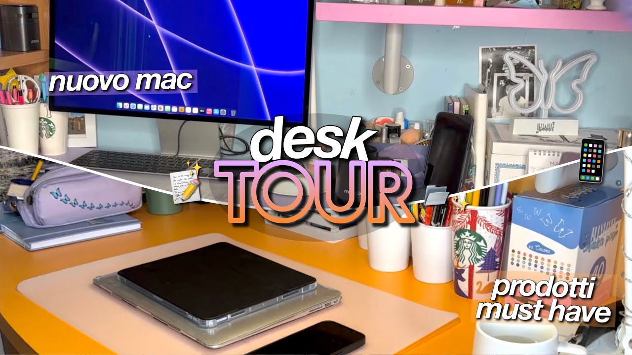 DESK TOUR + 5 PRODOTTI DA AVERE SULLA SCRIVANIA📝💗