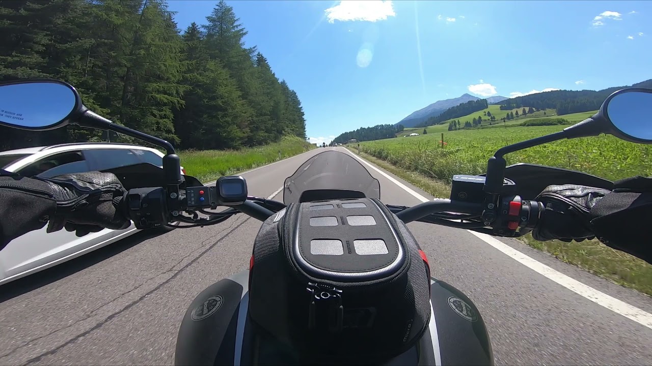Benelli 502 C - Pfunds - Reschenpass - Lago della Muta am 12.08.2021
