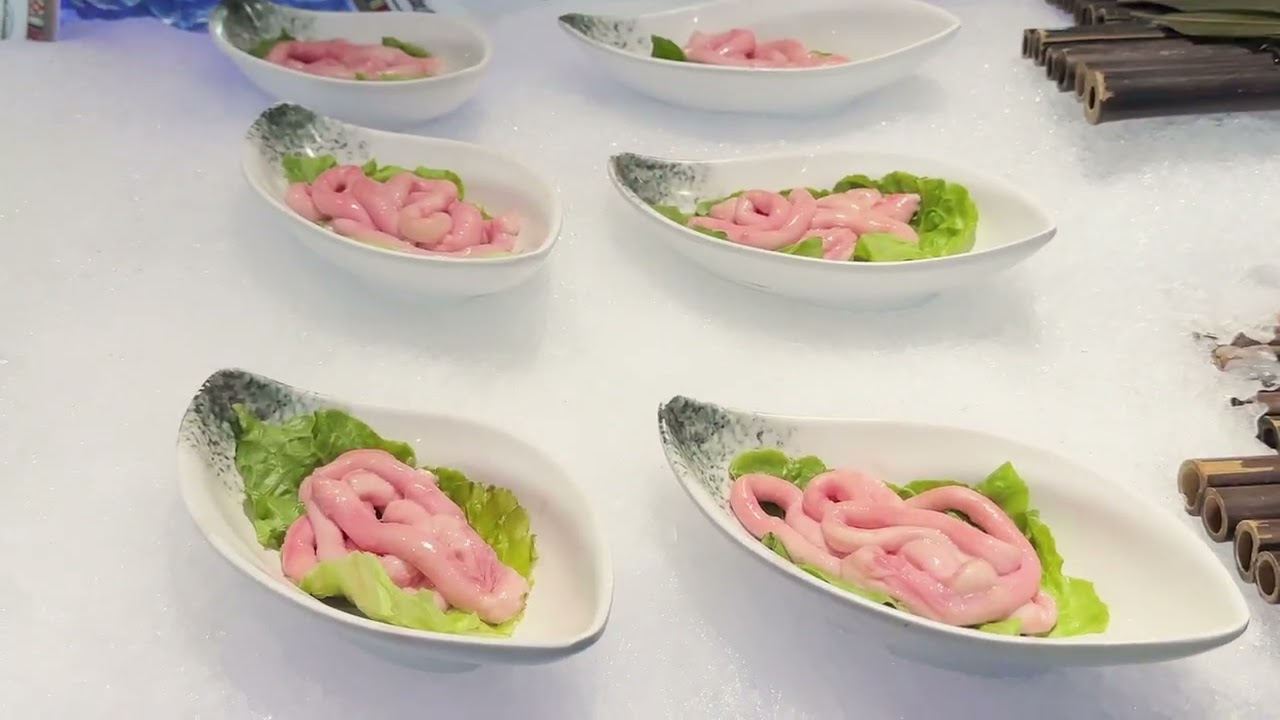 👉 廈門海鮮吃到飽｜渔纬港海鲜自助餐廳實拍！帝王蟹、生蠔、生魚片通通無限！#渔纬港