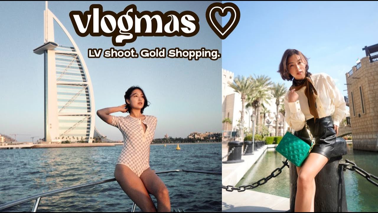 VLOGMAS ♡ 2021: Shopping for Gold & LV Shoot in Dubai 🥺❤️ | Rei Germar