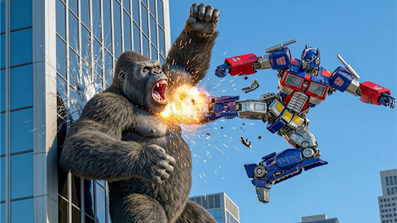 Optimus Prime vs King Kong- When Metal Meets Fury!