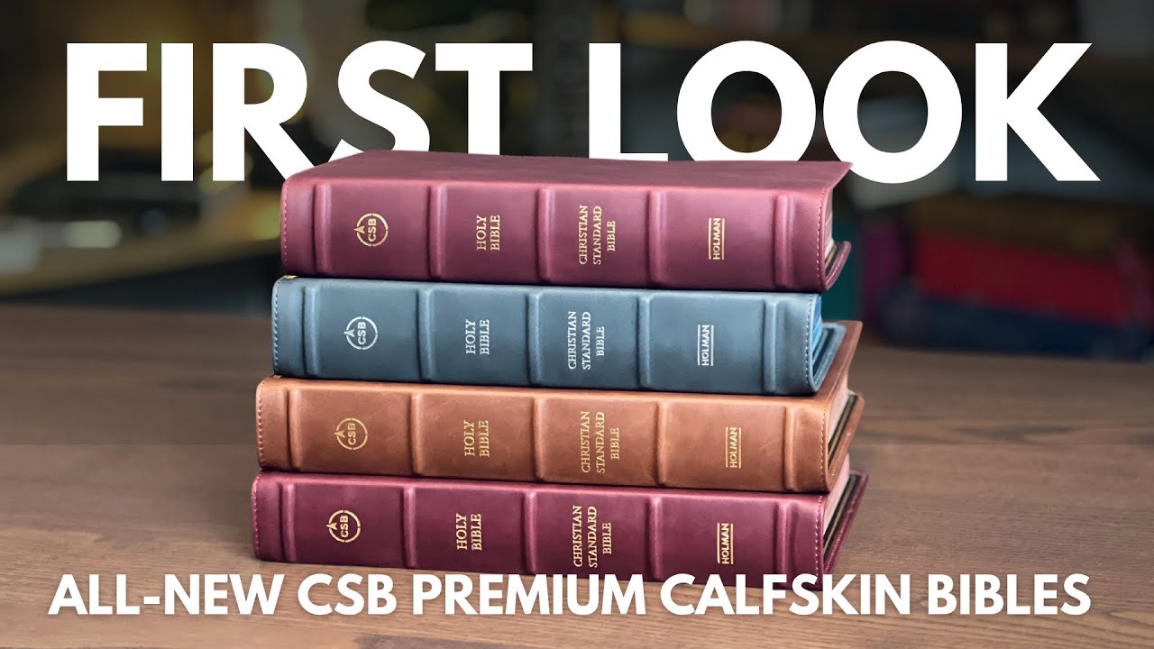 Совершенно новые Библии CSB Premium из мраморной телячьей кожи