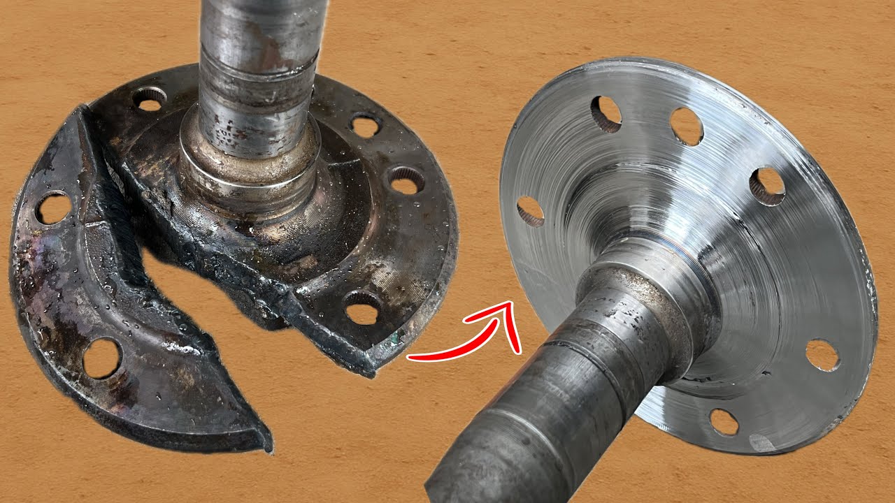 Unbelievable Axle Repair! Perfectly Straight with Double Joint Technique | Hyundai Shahzor