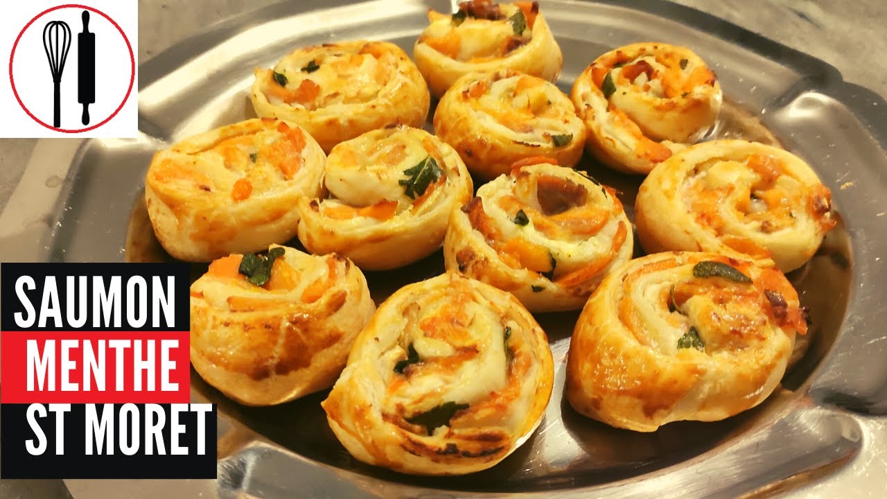 roulé feuilletées au saumon une recette idéal pour apéro