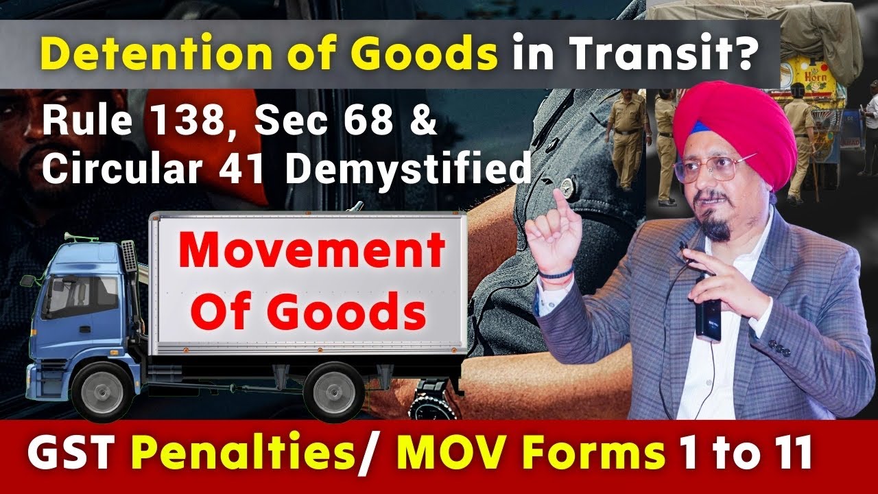 &ldquo;Movement of Goods | All MOV Forms & Penalties Explained | CA Rajender Arora (GST Chanakya)&rdquo;