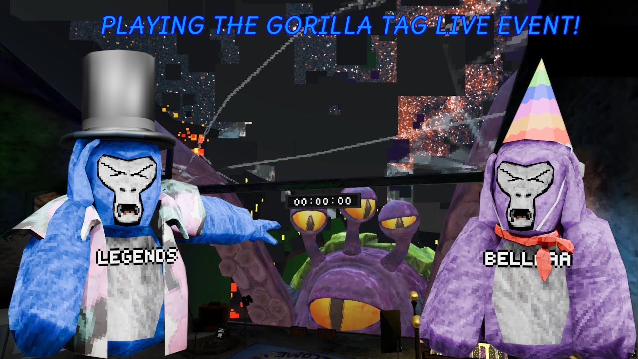 The Gorilla Tag live event to make up for the live stream!