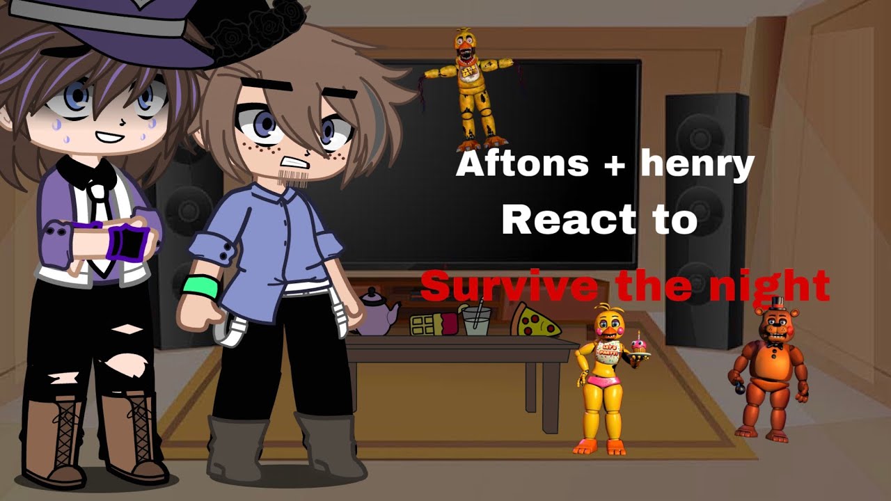 Afton family + Henry react to survive the night… [TW ON PINNED COMMENT]