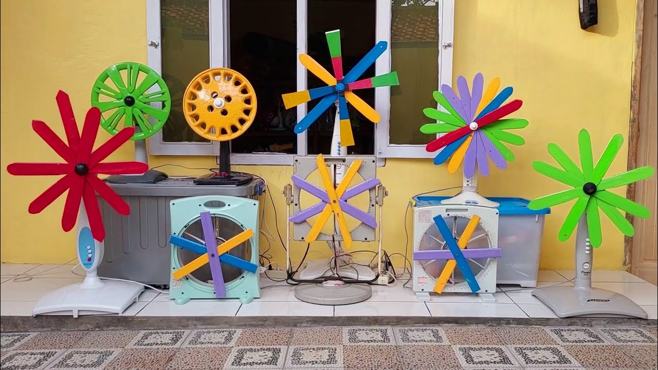 fan/koleksi kipas angin baling baling bambu