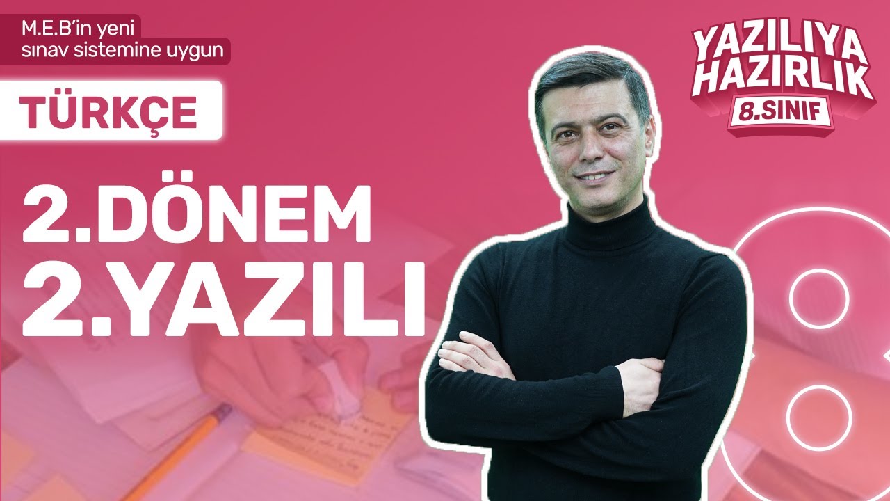 KİM 100 İSTER? 8.Sınıf Türkçe 2.Dönem 2.Yazılıya Hazırlık - 2024-2025-  Sınav Konuları Full Tekrar