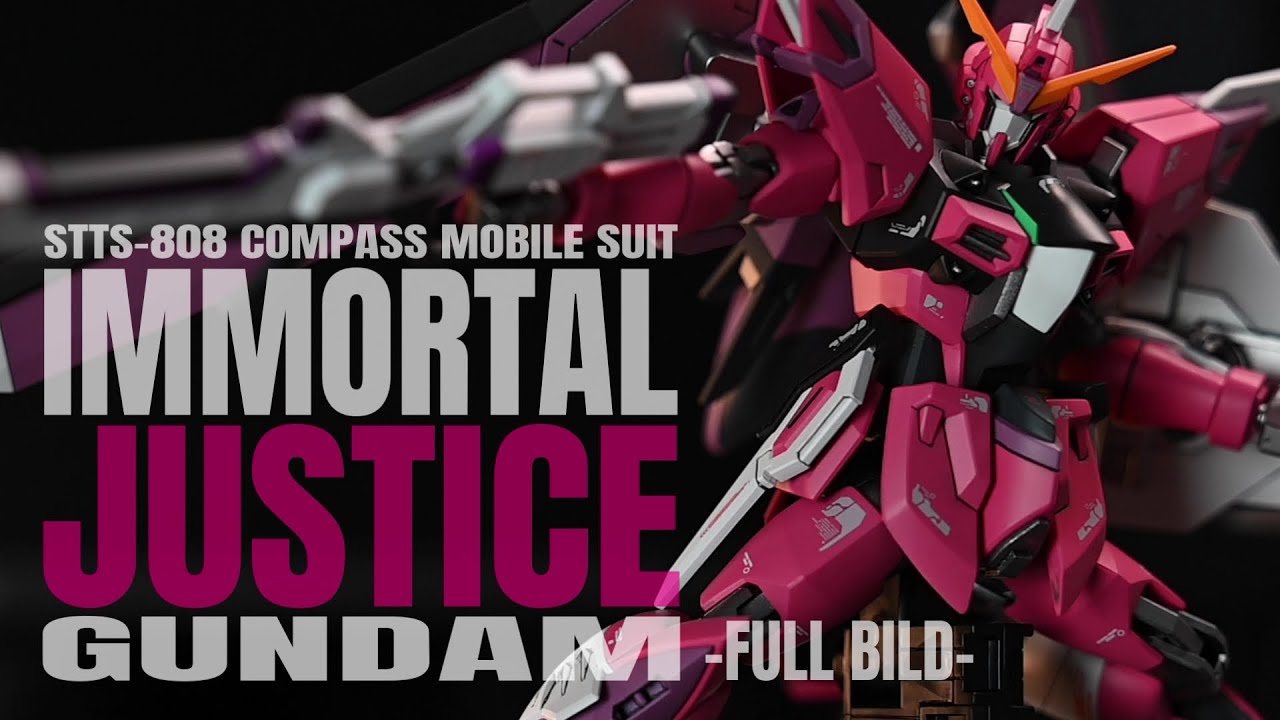 【ガンプラ全塗装】HG1/144 IMMORTAL JUSTICE GUNDAM『HG イモータルジャスティスガンダム』