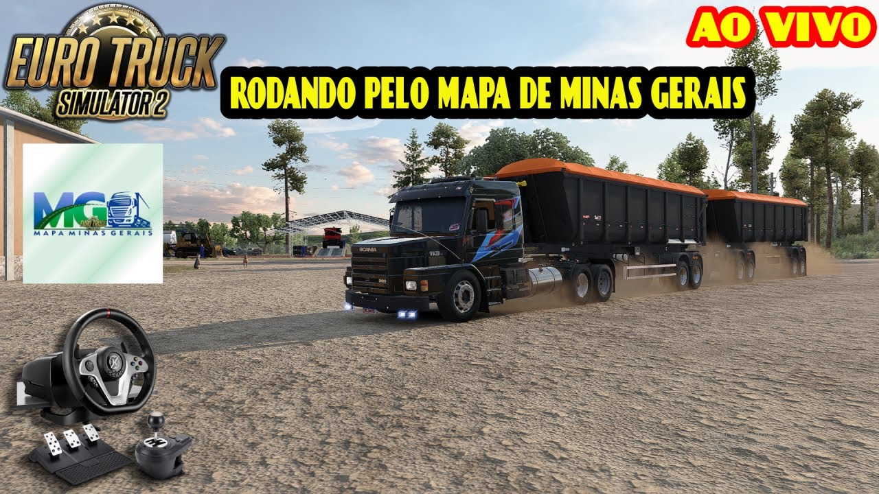 🔴ETS2 EU QUERO É VIAJAR PELO MAPA MINAS GERAIS!