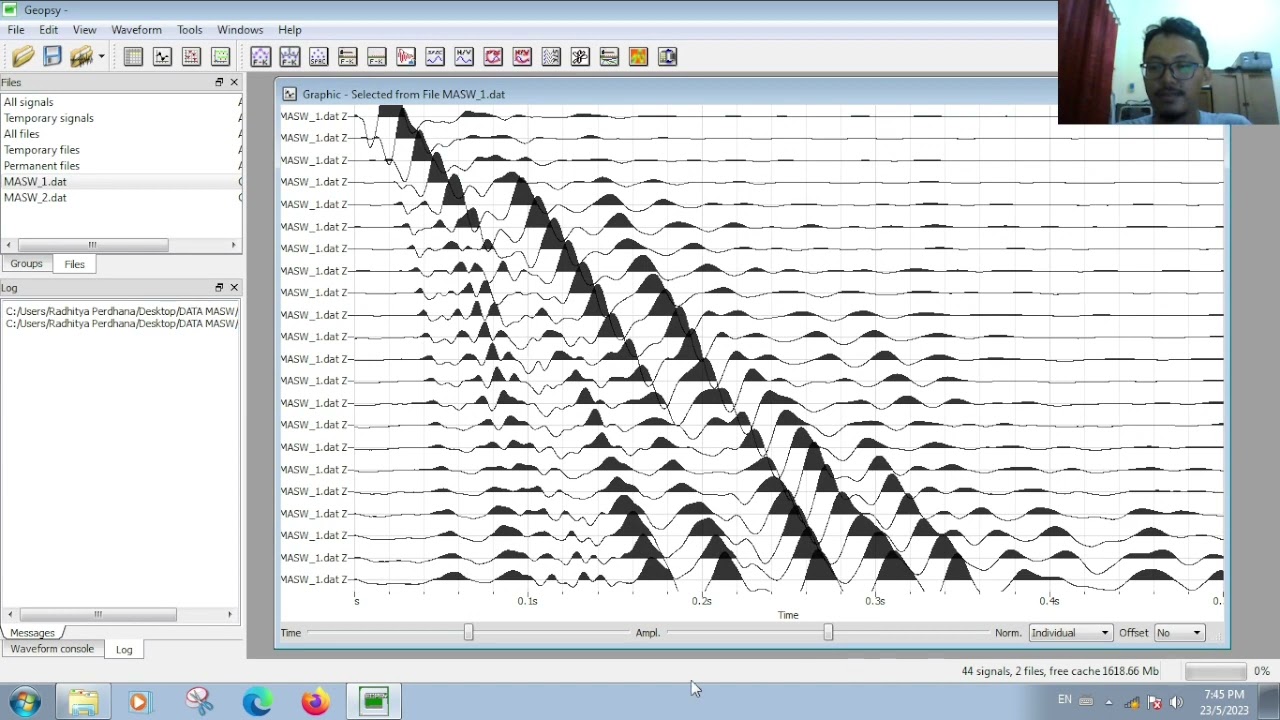 Pengolahan Data MASW dengan Geopsy Bagian 1: Picking Kurva Dispersi