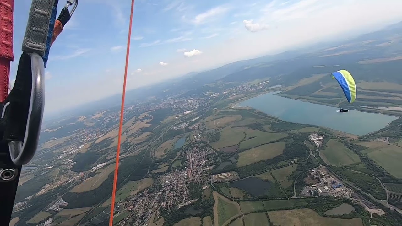 Paragliding Krupka 20.7.2025 s Petrem ve stoupáku 🪂🪂