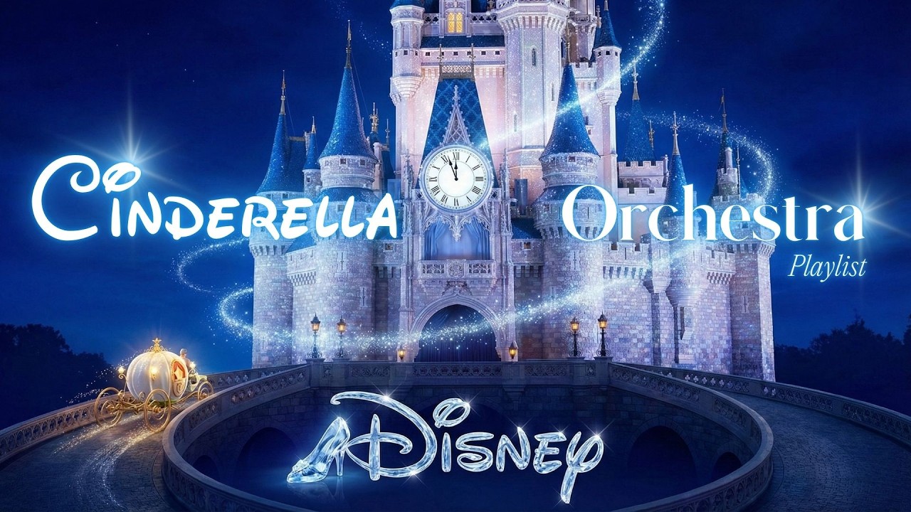 Disney Cinderella Orchestra ✨ Soothing BGM for Study & Focus | 