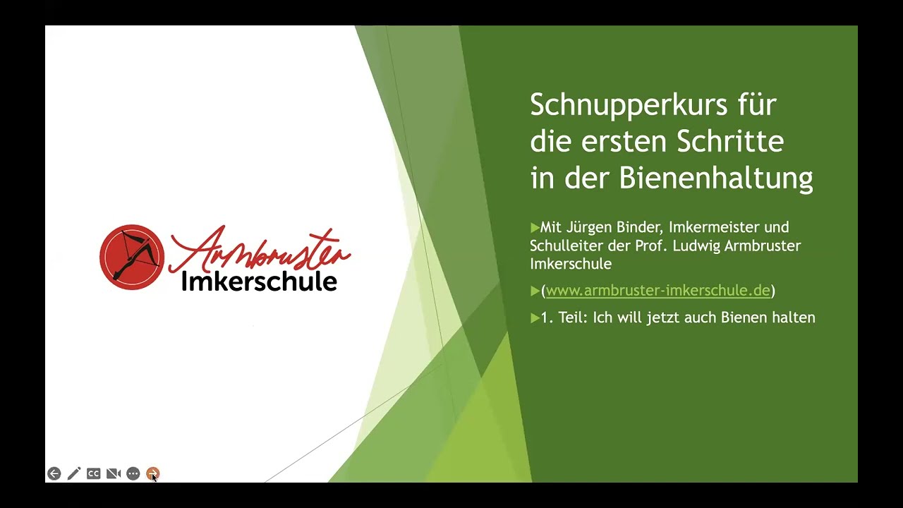 Mein Einstieg in die Imkerei - Teil 1 - Gratis Schnupperkurs mit J&uuml;rgen Binder
