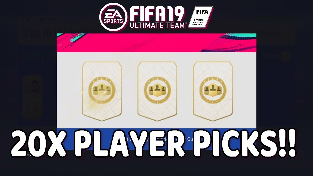 FIFA 19 : 20X Player Pick Packs!!