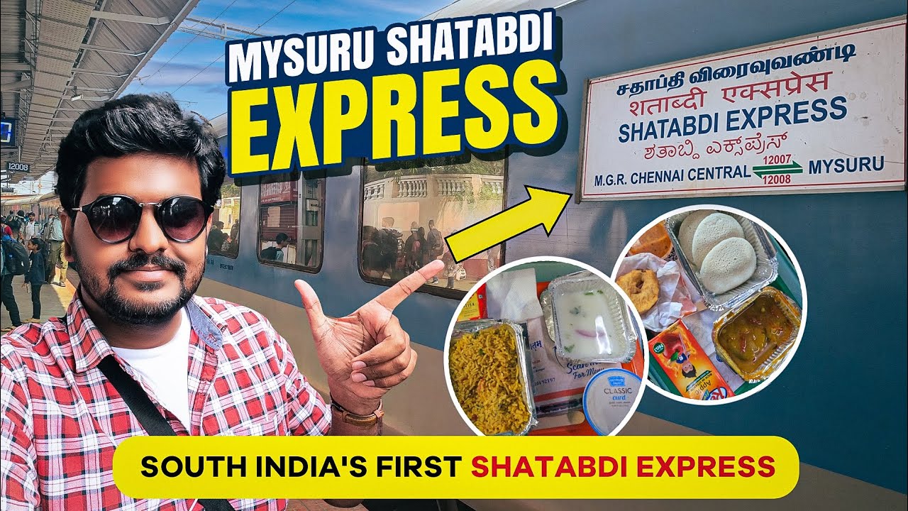 🐦‍🔥🚆MYSURU SHATABDI EXPRESS | நூற்றாண்டு 💯 எக்ஸ்பிரஸ் | Chennai to Mysuru | Chair Car