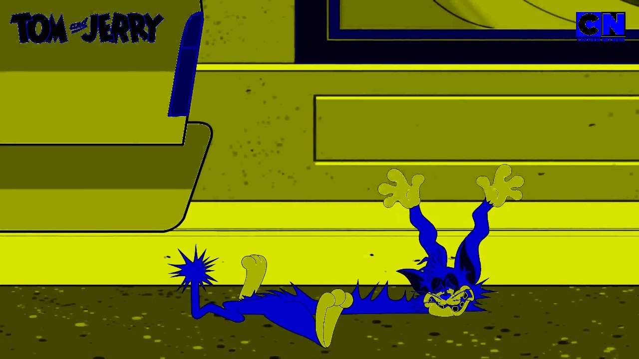 He must be dead after hitting by car | Tom and Jerry(Powered by: Gamavision Csupo Effects)