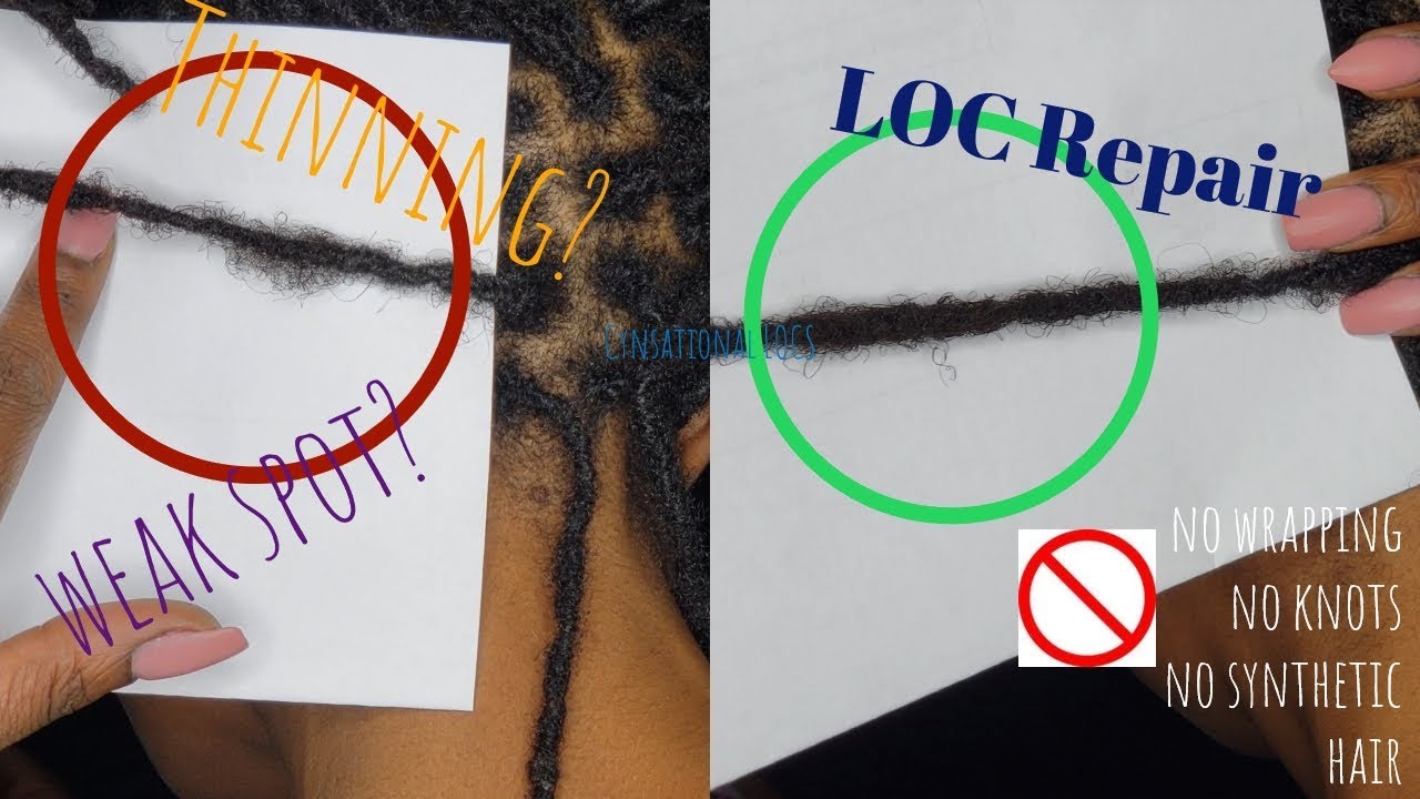 HOW TO: LOC REPAIR - NO WRAPPING, NO KNOTS & NO SYNTHETIC HAIR | CYNSATIONAL LOCS