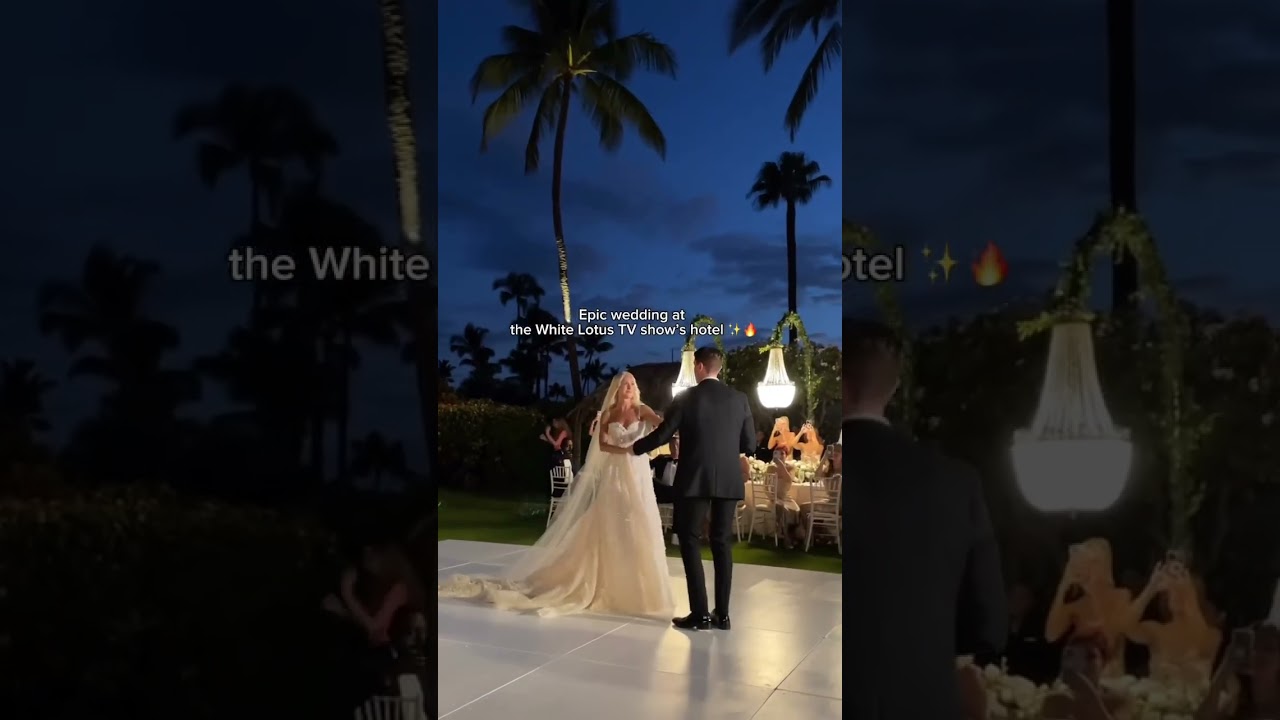 Four Seasons Wedding in Hawaii 💞 #fourseasonshotel #whitelotus #maui #hawaii #wedding