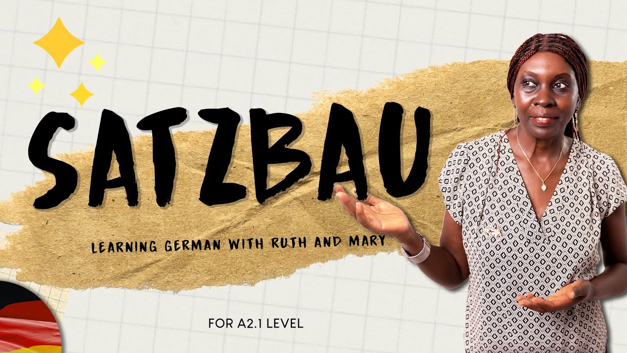 Satzbau - {sentence structure} - German Lesson 8 A2.1 YouTube