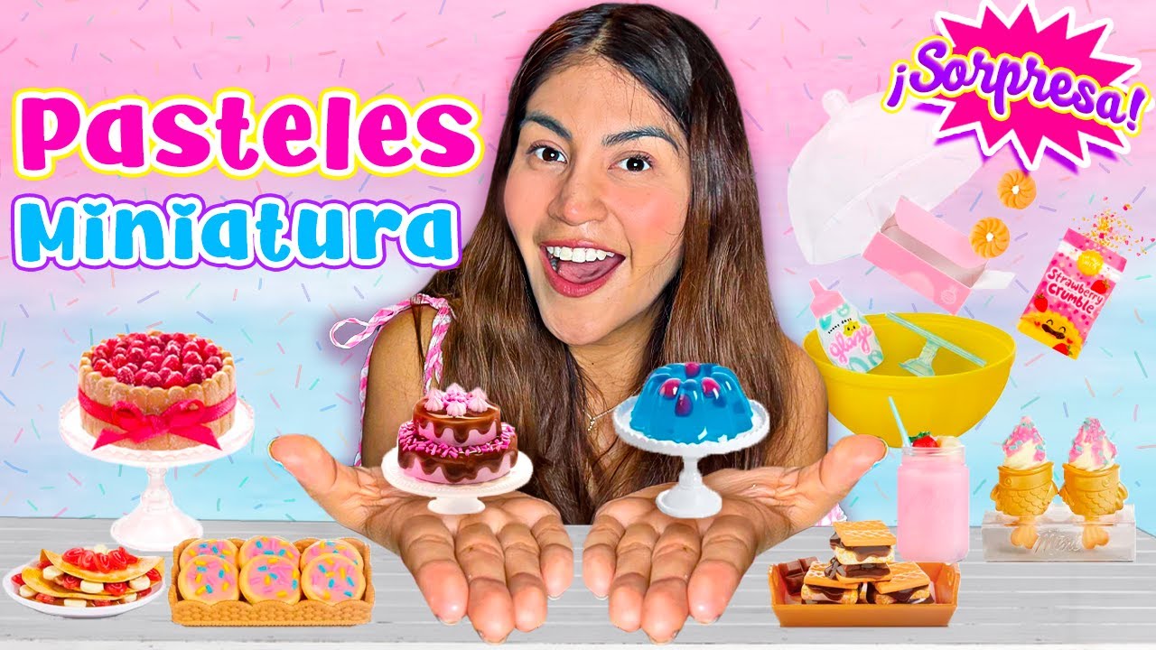 💕Mini pastelería 🧁 ¡Mini ingredientes para hacer PASTELITOS KAWAII! 🍓| CONNY MERLIN