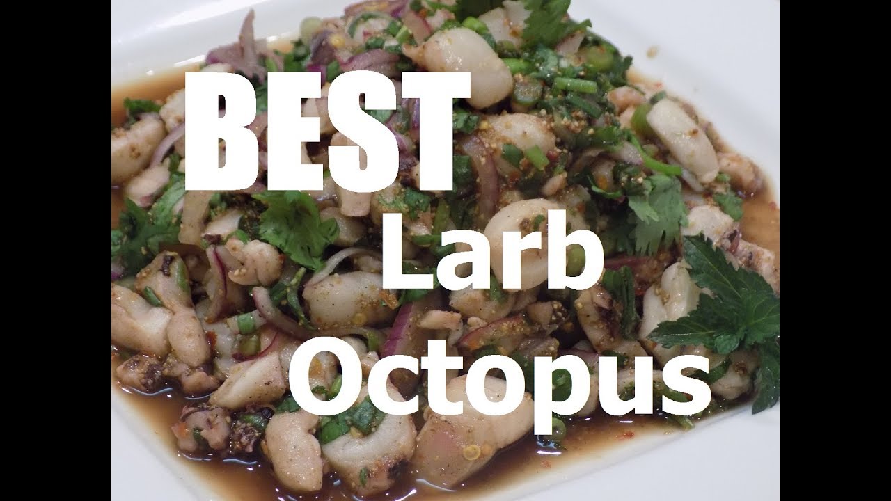 Easy to Make Larb Octopus Salad - So Flavorful!