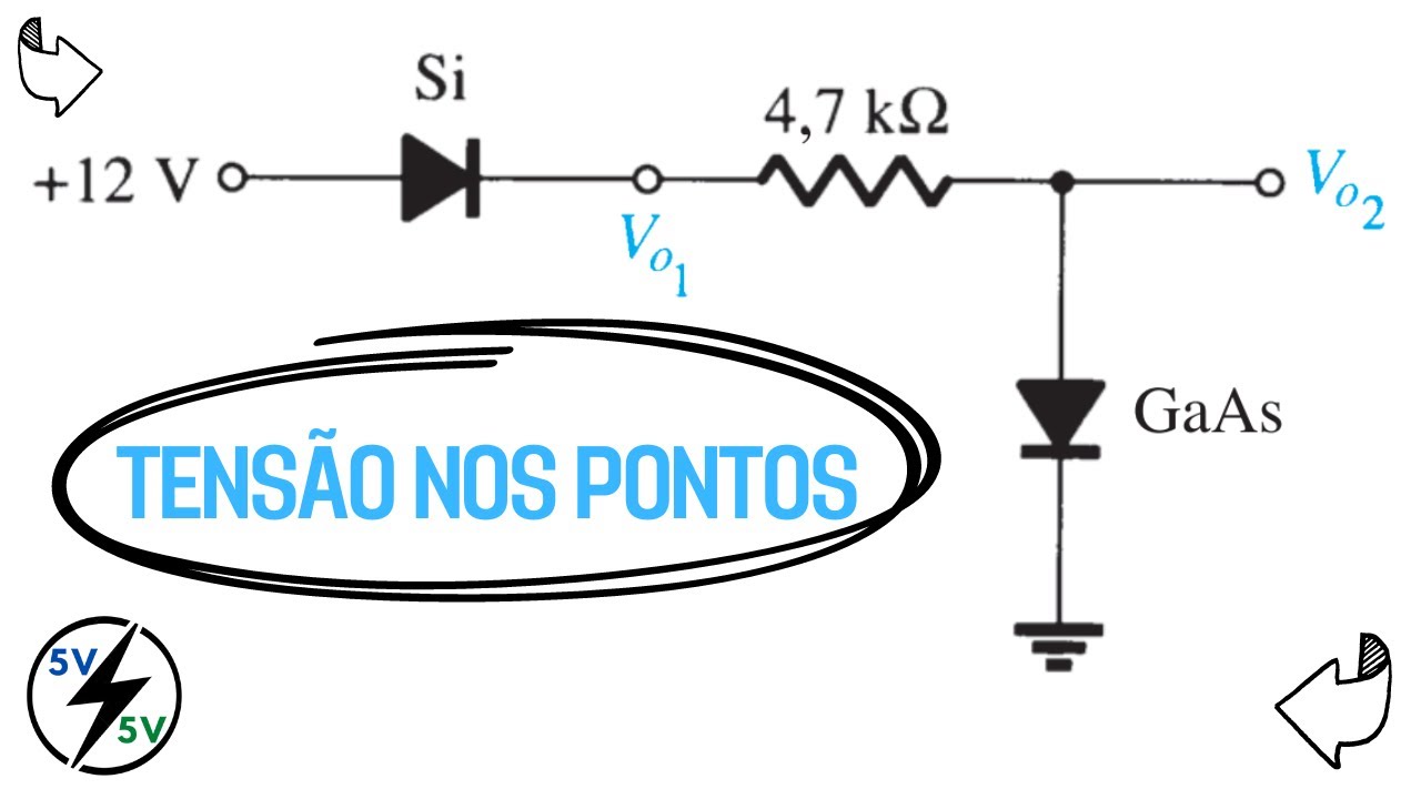 Circuito com diodos - Resolução de Exercício EA1