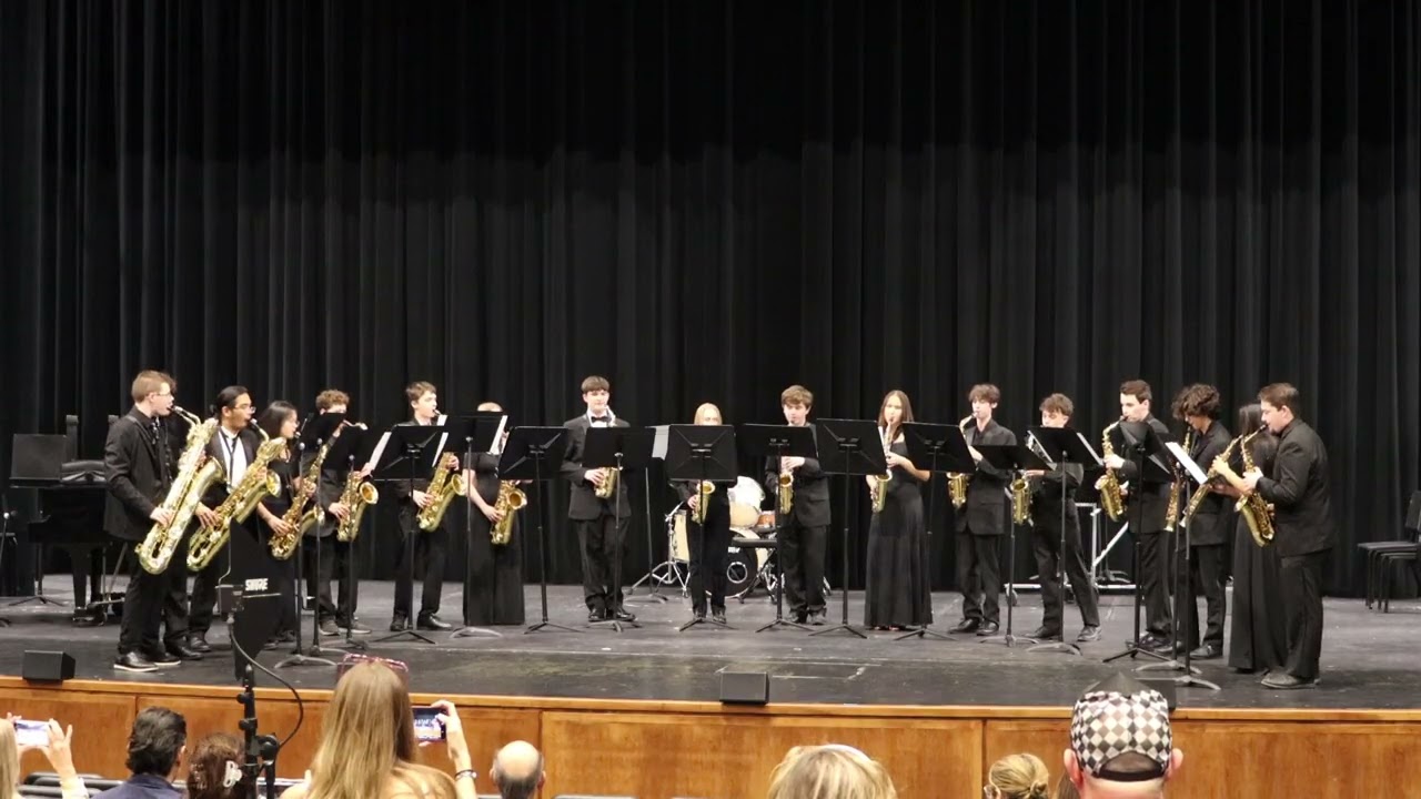 East Lake Saxophone Choir playing Symphony No. 25, K.183: I Allegro con brio by W.A. Mozart