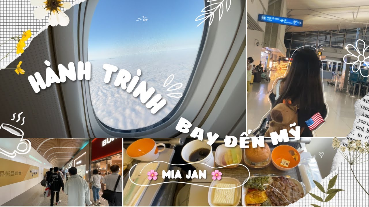 (VLOG #1) ĐỊNH CƯ MỸ | HÀNH TRÌNH BAY 28 TIẾNG TỪ VIỆT NAM 🇻🇳 SANG MỸ CÙNG MIA 🛫🇺🇸