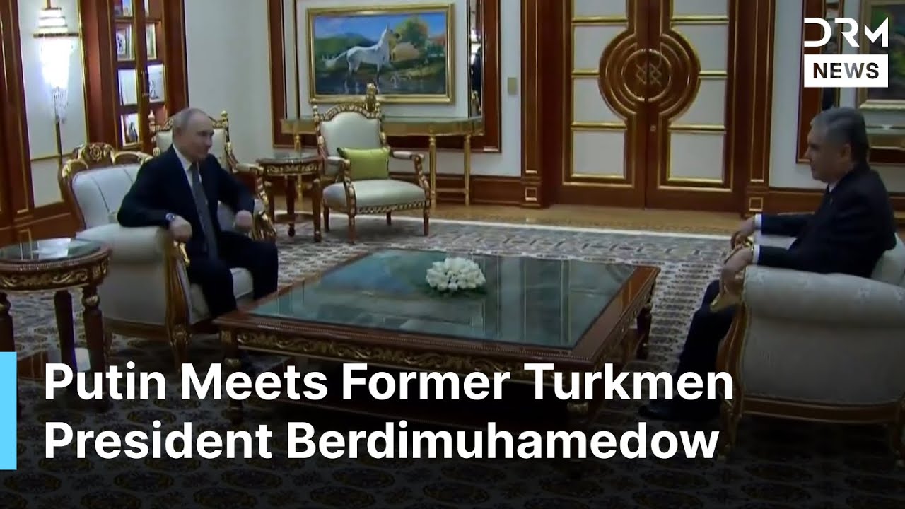 PEŁNE SPOTKANIE: Putin spotyka się z byłym prezydentem Turkmenistanu Berdimuhamedowem w Aszchabad...