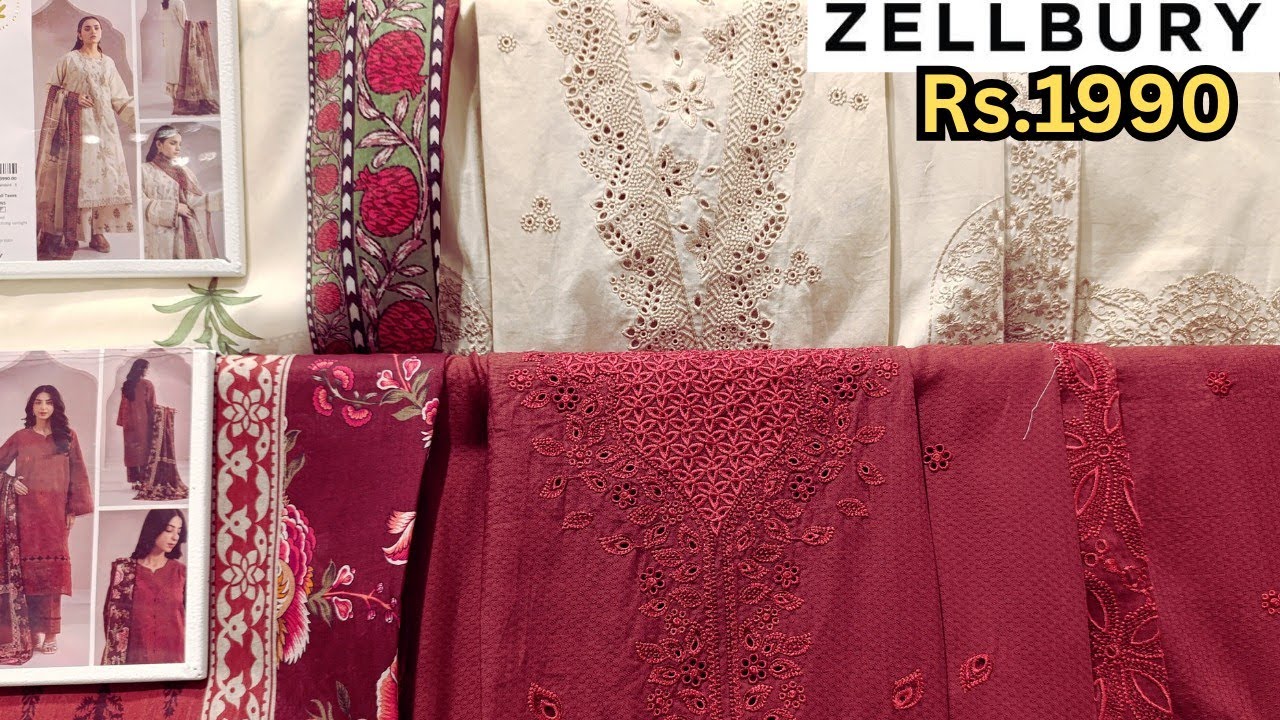 Zellbury New Collection 2025 ll zellbury unstitched collection in Rs.1990 only 😱