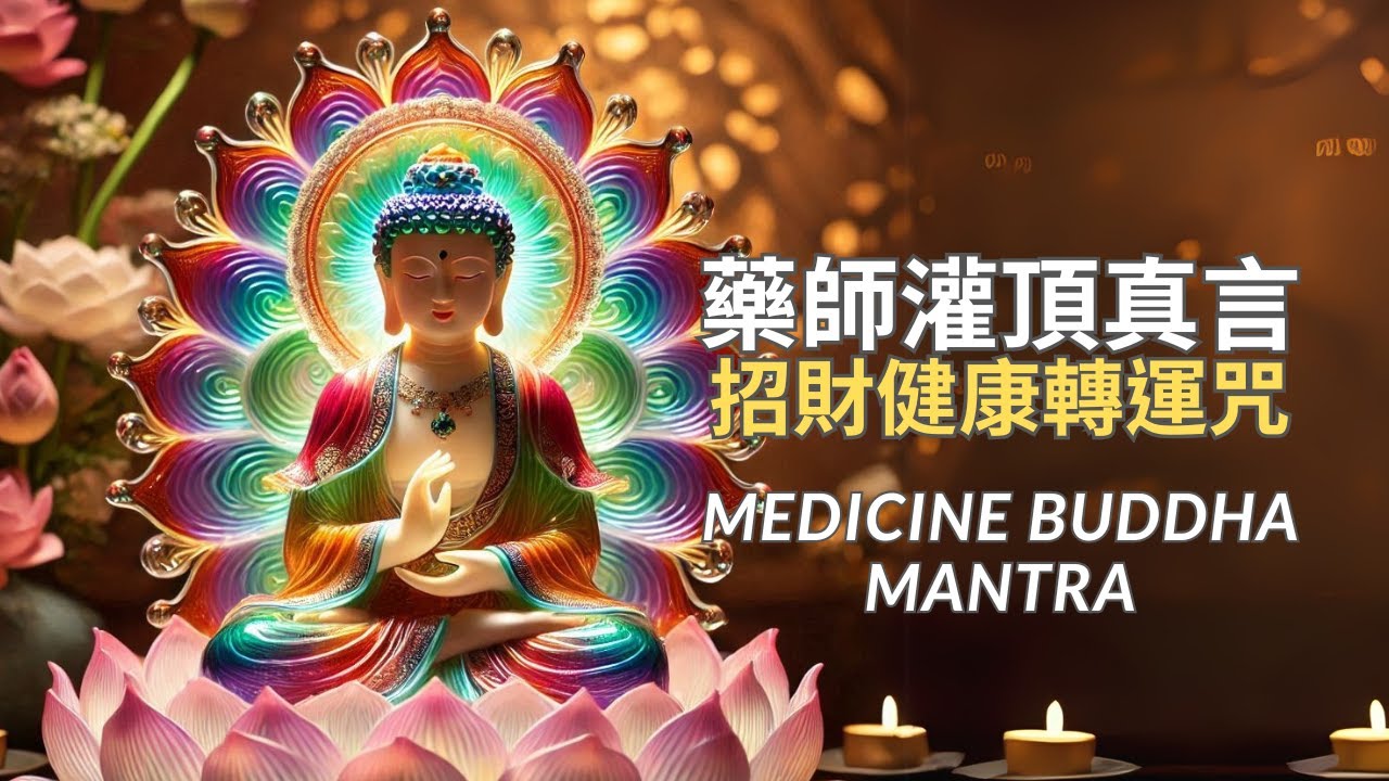 【藥師灌頂真言】病業消除 福壽安康｜招財健康轉運咒｜Medicine Buddha Mantra｜Health, Wealth & Peace