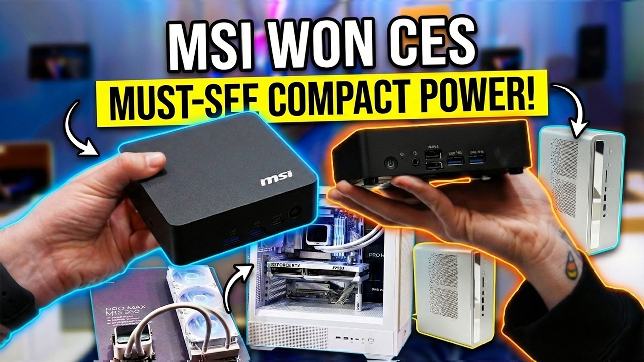 Новые NUC-мониторы MSI с поддержкой искусственного интеллекта и процессорами Panther Lake — лучши...