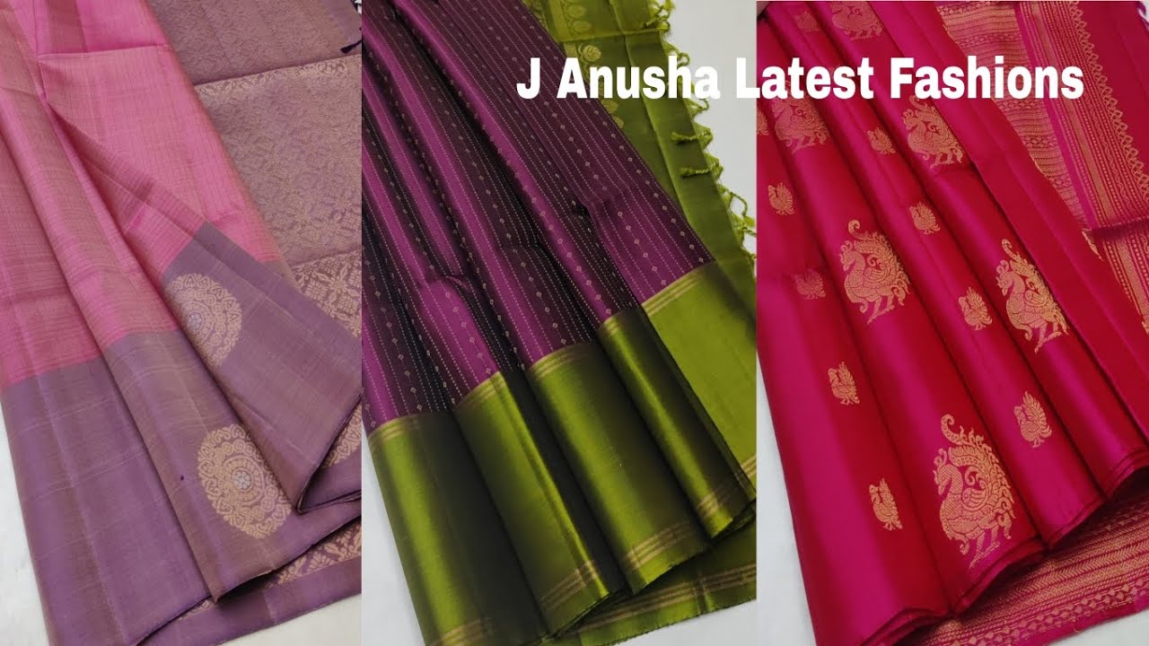 17-03-26 | Kanchipuram Pure Silk handloom Soft Sarees @JAnushaLatestFashions 👉9493093905.