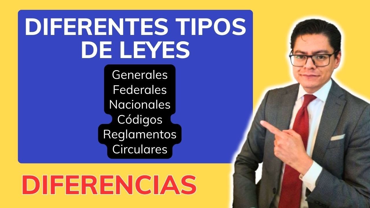 ⚖️ Diferentes tipos de LEYES en derecho mexicano