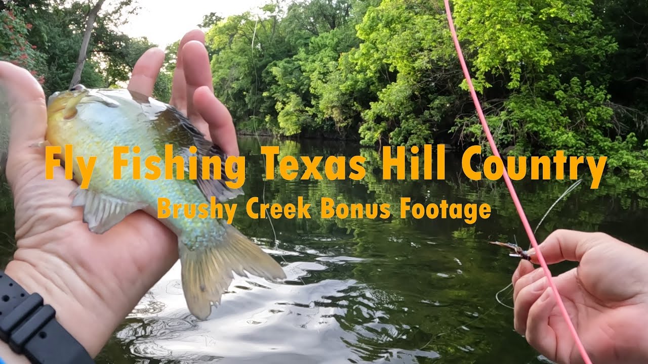 Fly Fishing the Texas Hill Country. Bonus Brushy Creek Footage at Champion Park and Round Rock Area