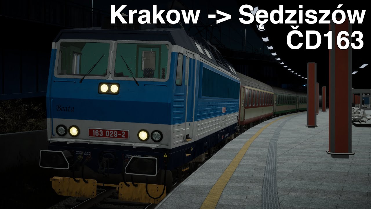 SimRail Multiplayer Drive with the CD163 from Krakow to Sędzisz&oacute;w