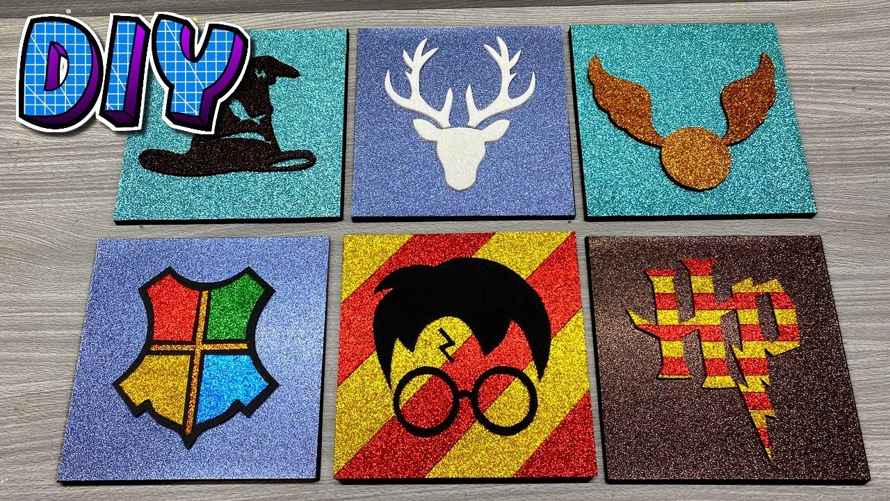 Como Fazer Quadros no Tema Harry Potter.