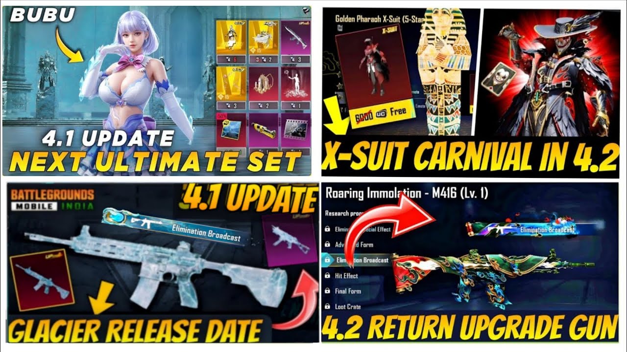 🔴 OMG 🔥NEXT ULTIMATE SET | M416 GLACIER RETURN CONFIRM | TIGER M416 RETURN | X-SUIT CARNIVAL IN 4.2 