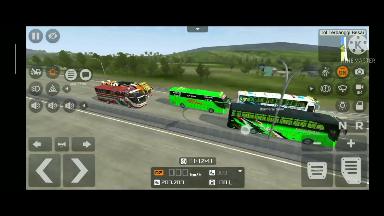 Multiplayer race in bus simulator indonesia