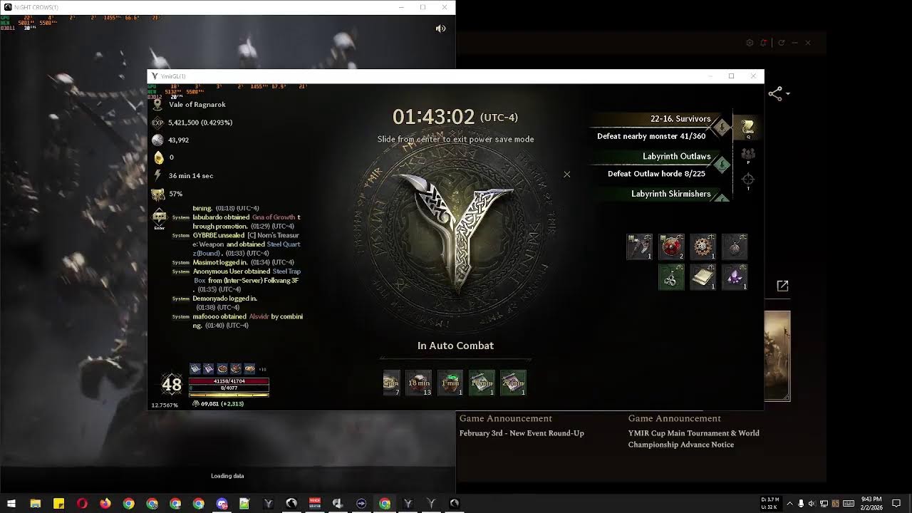Legend of YMIR ⚔️ + Night Crows 🐦&zwj;⬛ | 24/7 AFK F2P Grind&hellip; Touching Grass IRL 🌱🔥